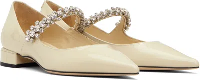 Jimmy Choo Bing Pointed-toe Flats In Neutral