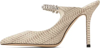 Jimmy Choo Bing 100 High Heels In Neutral