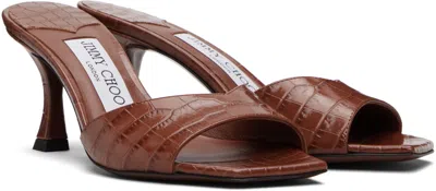 Jimmy Choo Skye 70 High-heeled Sandals In Brown