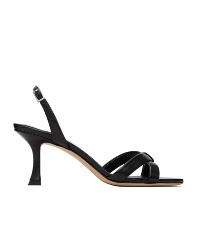 Jimmy Choo Elsy 70 Leather Heeled Sandals In Schwarz