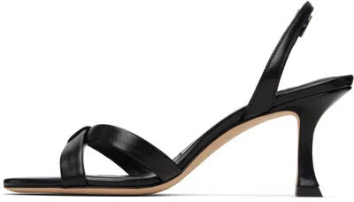 Jimmy Choo Elsy 70 Leather Heeled Sandals In Schwarz