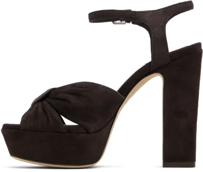 Jimmy Choo Heloise 120 High-heeled Sandals In Brown