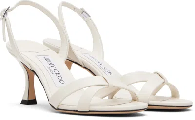 Jimmy Choo Elsy 70 High-heeled Sandals In White
