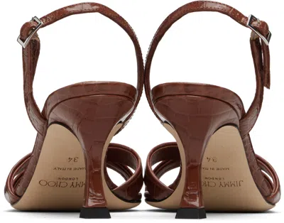 Jimmy Choo Elsy 70 High-heeled Sandals In Brown