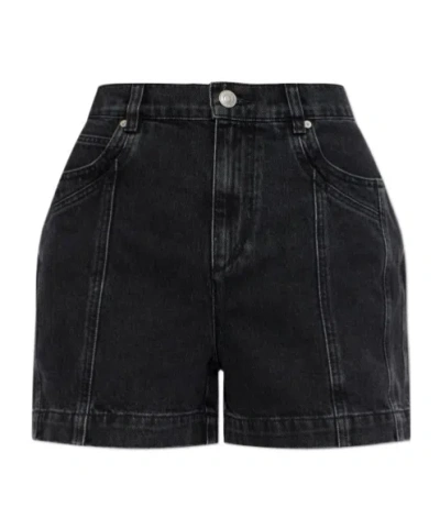 Isabel Marant Étoile Joely Denim Shorts In Black