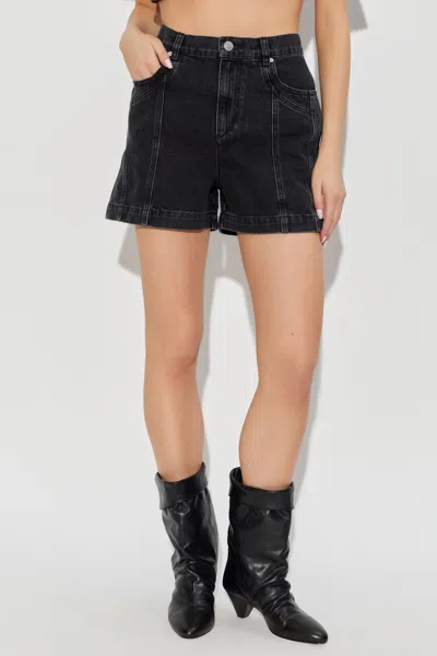 Isabel Marant Étoile Joely Denim Shorts In Black
