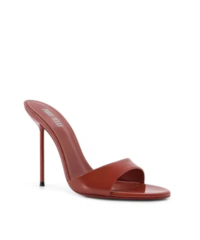 Paris Texas Lidia Almond Toe Sandals In Brown