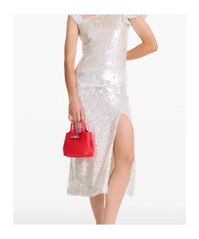 Longchamp Le Roseau Xs Handbag In Red