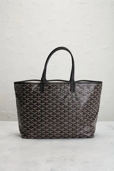 Pre-owned Goyard Saint Louis Pm Tote Bag In Black