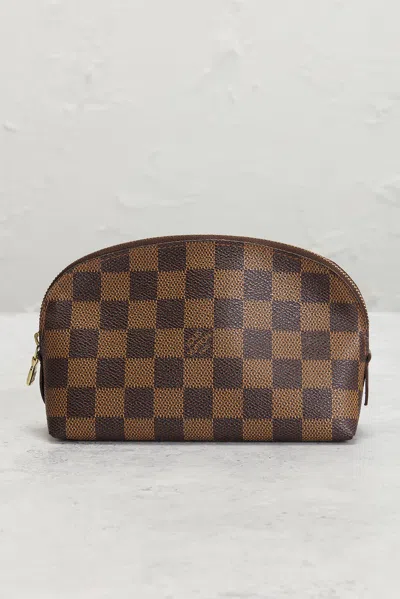 Pre-owned Louis Vuitton Damier Ebene Cosmetic Pouch In Brown