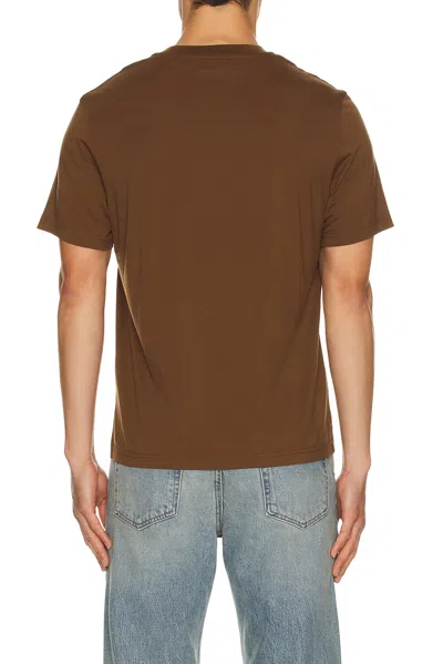 Frame Light Cotton Tee In Brown
