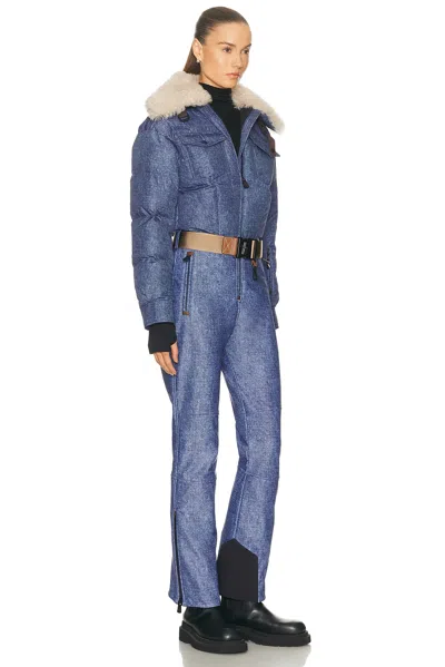 Moncler Ski Suit In Blue