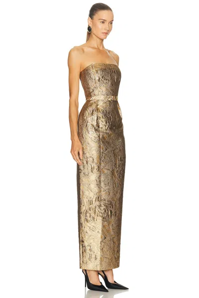 Sans Faff Blair Dress In Gold
