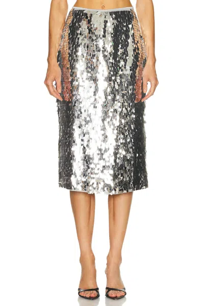 Simonmiller Mia Sequin Skirt In Silver