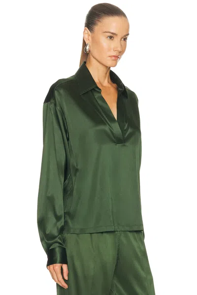 Tom Ford Long-sleeved Blouse In Green