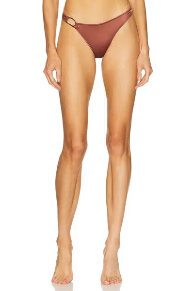 Tropic Of C Ona Curve Bikini Bottom In Brown