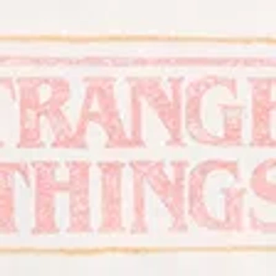 Abercrombie & Fitch Oversized Stranger Things Graphic Tee In White