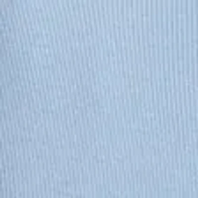 Abercrombie & Fitch Long-sleeve Babydoll Button-through Tee In Blue