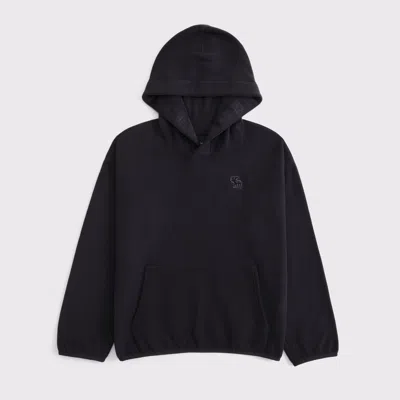 Abercrombie & Fitch Cozy Icon Hoodie In Black
