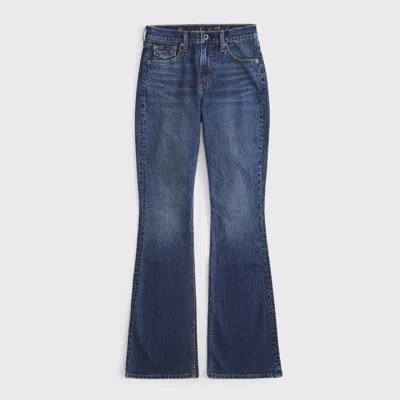 Abercrombie & Fitch Curve Love High Rise Bootcut Jean In Blue