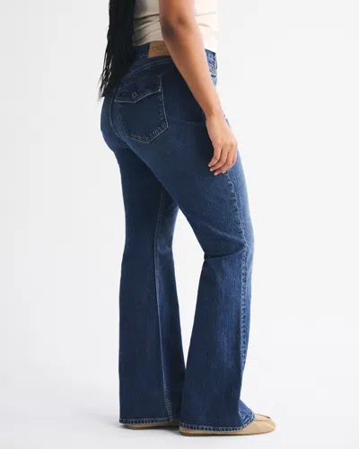 Abercrombie & Fitch Curve Love High Rise Bootcut Jean In Blue