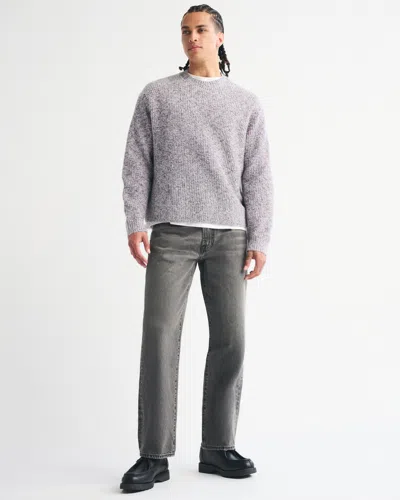 Abercrombie & Fitch Relaxed Straight Jean In Gray