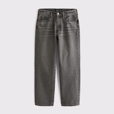 Abercrombie & Fitch Relaxed Straight Jean In Gray