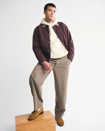 Abercrombie & Fitch Essential Popover Hoodie In Neutral