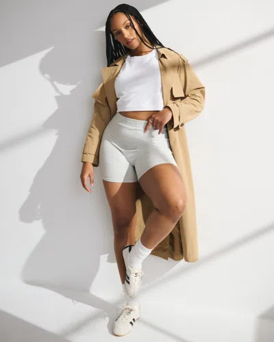 Abercrombie & Fitch Ypb Restore Rib Boxer Short In Gray