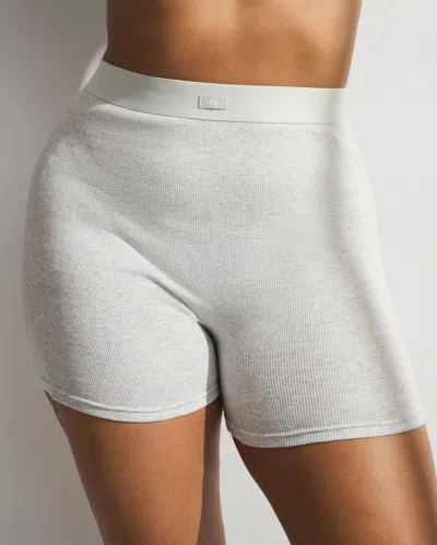 Abercrombie & Fitch Ypb Restore Rib Boxer Short In Gray