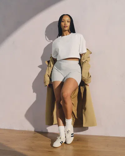 Abercrombie & Fitch Ypb Restore Rib Boxer Short In Gray