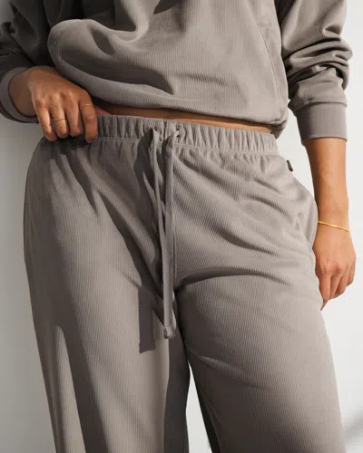 Abercrombie & Fitch Ypb Restore Mid Rise Wide Leg Pant In Brown