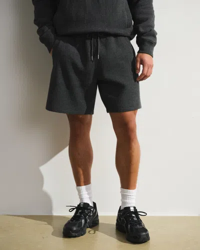 Abercrombie & Fitch Ypb Restore Ribbed Short In Gray