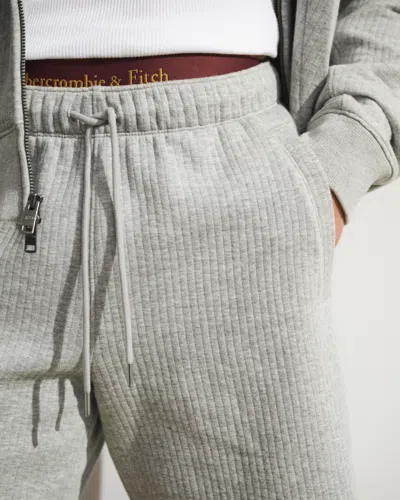 Abercrombie & Fitch Ypb Restore Ribbed Short In Gray