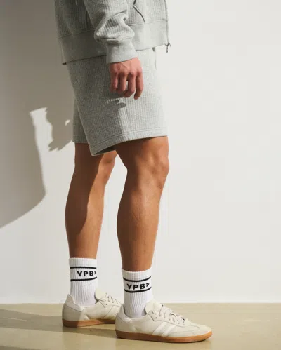 Abercrombie & Fitch Ypb Restore Ribbed Short In Gray