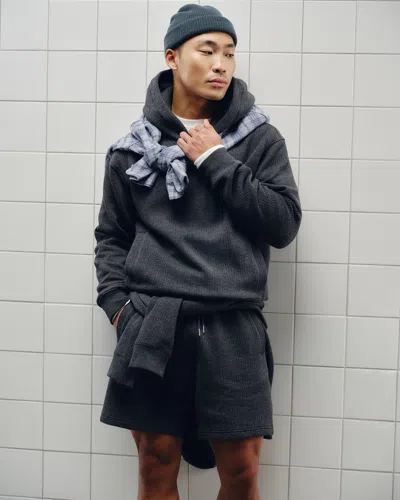 Abercrombie & Fitch Ypb Restore Ribbed Short In Gray