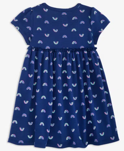 First Impressions Girls Toddler 2t-4t Rainbow Print Mini Dress, Macy's Exclusive In Blue