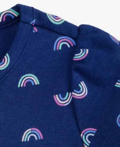 First Impressions Girls Toddler 2t-4t Rainbow Print Mini Dress, Macy's Exclusive In Blue