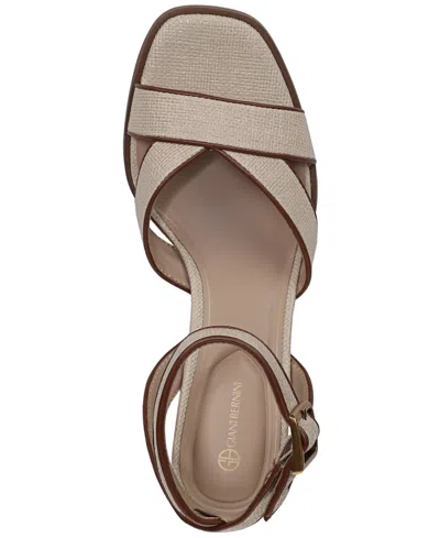 Giani Bernini Women's Blakke Block Heel Dress Sandals, Macy's Exclusive In Brown
