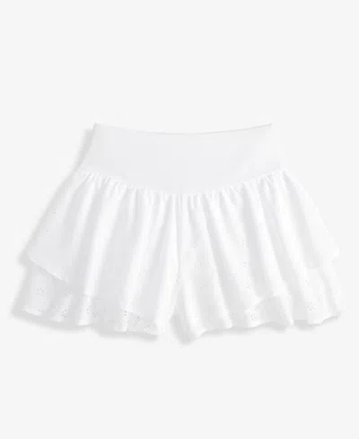 Epic Threads Girls' 5-20 Eyelet Butterfly Shorts, Macy's Exclusive In White