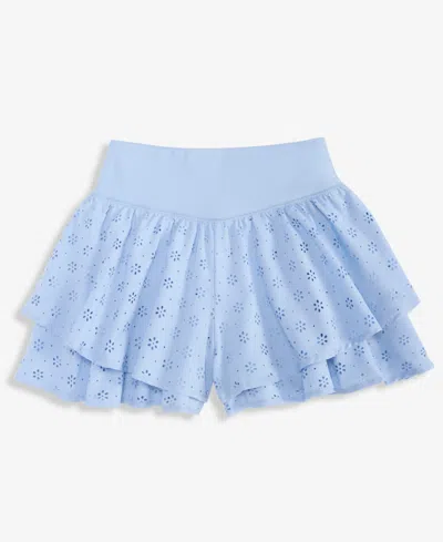 Epic Threads Girls' 5-20 Eyelet Butterfly Shorts, Macy's Exclusive In Blue