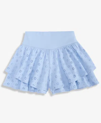 Epic Threads Girls' 5-20 Eyelet Butterfly Shorts, Macy's Exclusive In Blue