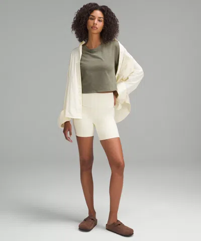 Lululemon Tie-hem Heavyweight Cotton T-shirt