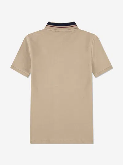 Lacoste Boys Petit Pique Polo Shirt In Nude