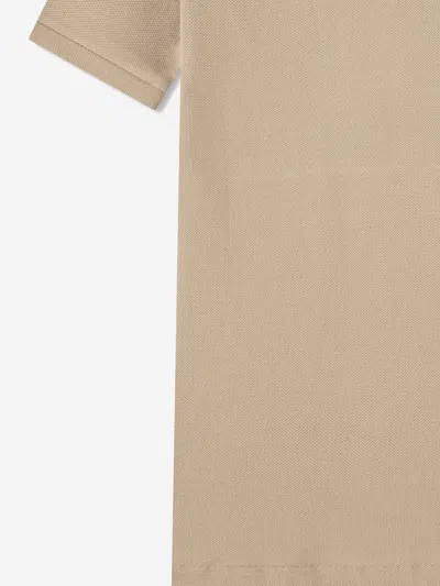 Lacoste Boys Petit Pique Polo Shirt In Nude
