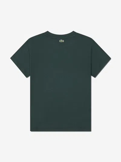 Lacoste Boys Multi Croco T-shirt In Green