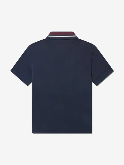 Lacoste Boys Petit Pique Polo Shirt In Blue
