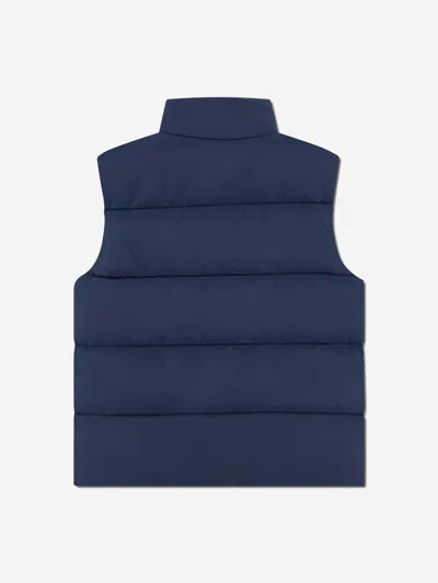 Lacoste Kids Padded Gilet In Blue