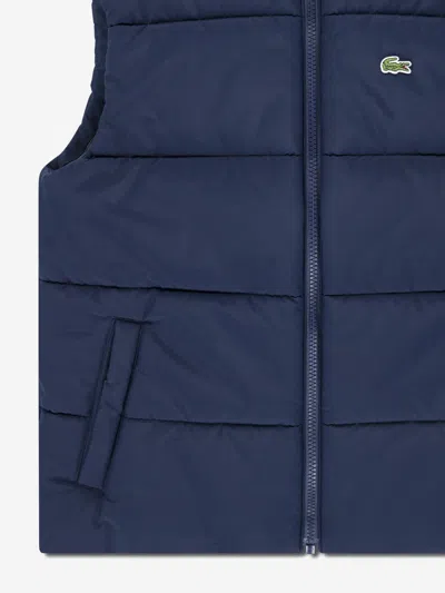 Lacoste Kids Padded Gilet In Blue