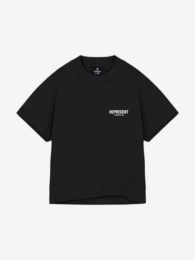 Represent Kids Mini Owners Club T-shirt In Black